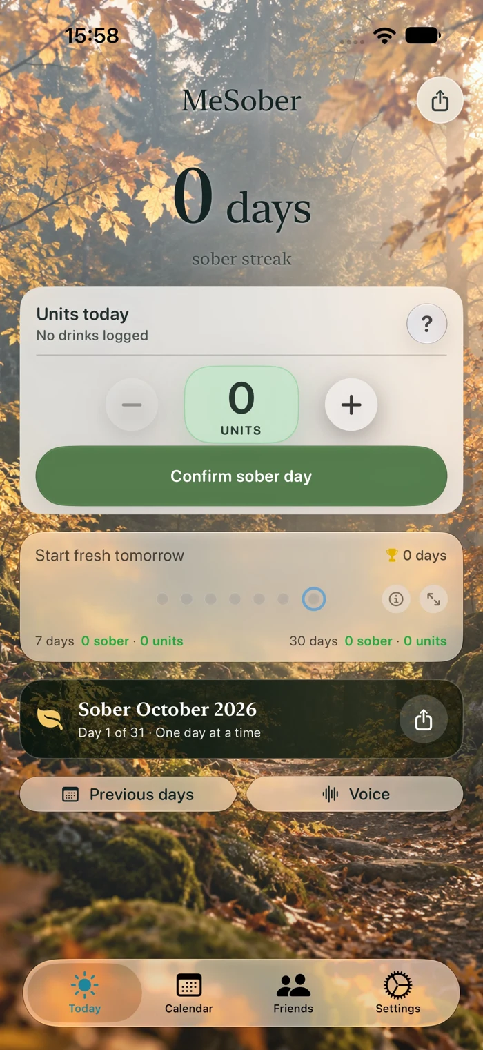 MeSober · Sober October 2026